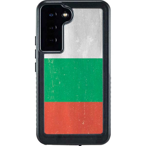 Bulgarian Flag Distressed Galaxy S23 Plus Waterproof Case