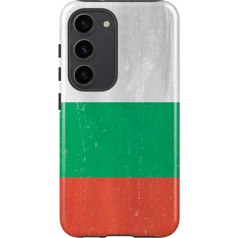 Bulgarian Flag Distressed Galaxy S23 Pro Case