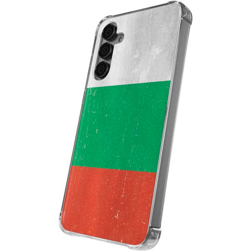 Bulgarian Flag Distressed Galaxy S24 Plus Clear Case