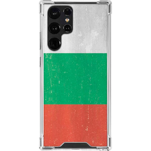 Bulgarian Flag Distressed Galaxy S24 Ultra Clear Case