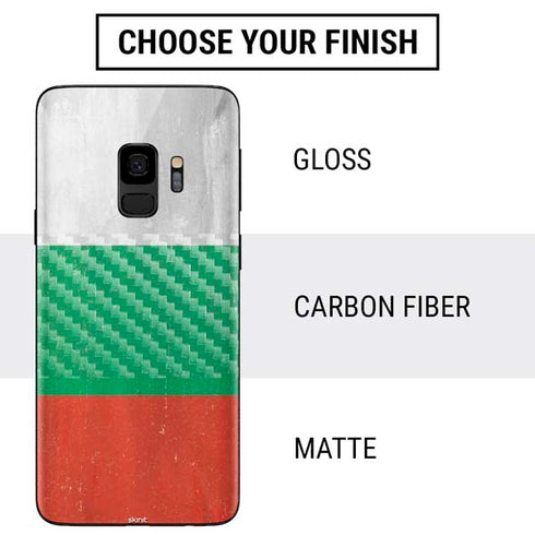 Bulgarian Flag Distressed Galaxy S9 Skin
