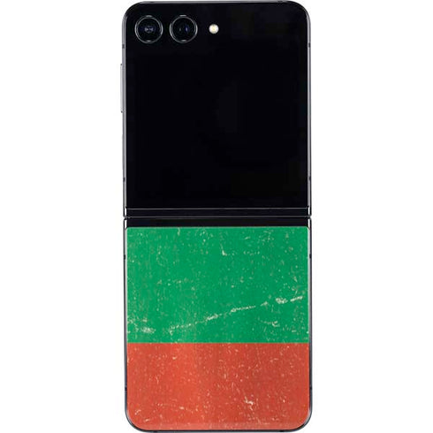Bulgarian Flag Distressed Galaxy Z Flip5 5G Skin
