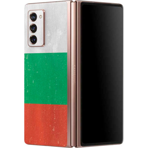 Bulgarian Flag Distressed Galaxy Z Fold2 5G Skin
