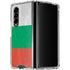 Bulgarian Flag Distressed Galaxy Z Fold4 5G Clear Case