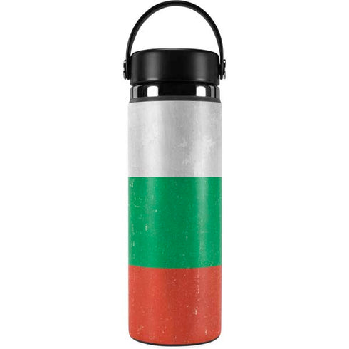 Bulgarian Flag Distressed Hydro Flask 20oz Wide Mouth Skin