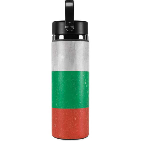 Bulgarian Flag Distressed Hydro Flask 20oz Wide Mouth Skin