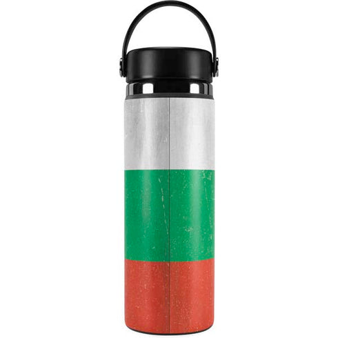Bulgarian Flag Distressed Hydro Flask 20oz Wide Mouth Skin