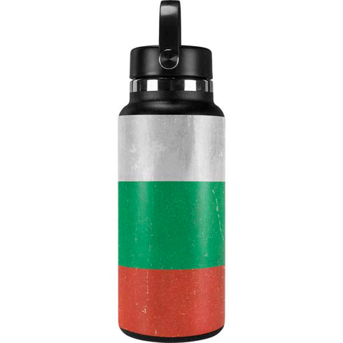 Bulgarian Flag Distressed Hydro Flask 32oz Wide Mouth Skin