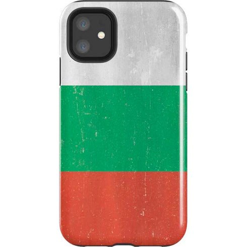 Bulgarian Flag Distressed iPhone 11 Impact Case
