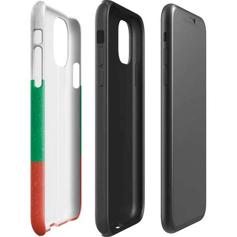 Bulgarian Flag Distressed iPhone 11 Impact Case