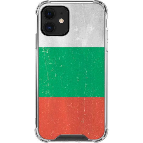 Bulgarian Flag Distressed iPhone 12 Mini Clear Case