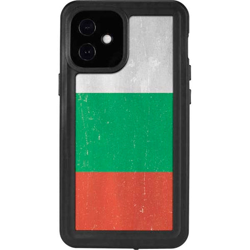 Bulgarian Flag Distressed iPhone 12 Mini Waterproof Case
