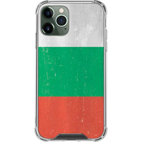 Bulgarian Flag Distressed iPhone 12 Pro Max Clear Case