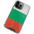 Bulgarian Flag Distressed iPhone 13 Pro Clear Case