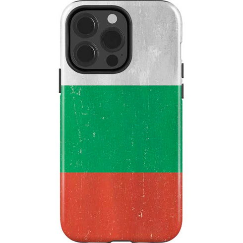 Bulgarian Flag Distressed iPhone 13 Pro Impact Case