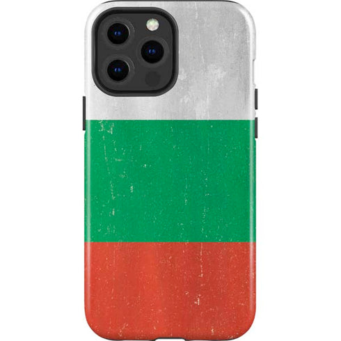 Bulgarian Flag Distressed iPhone 13 Pro Max Impact Case