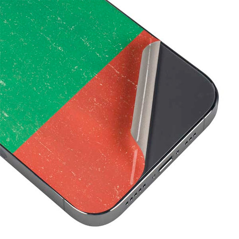 Bulgarian Flag Distressed iPhone 13 Pro Max Skin