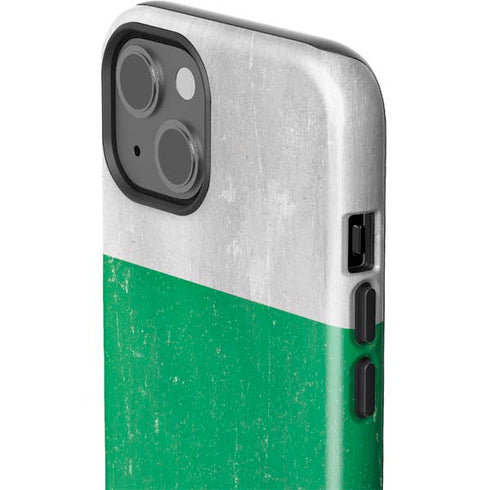 Bulgarian Flag Distressed iPhone 14 Plus Impact Case