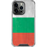 Bulgarian Flag Distressed iPhone 15 Pro Clear Case