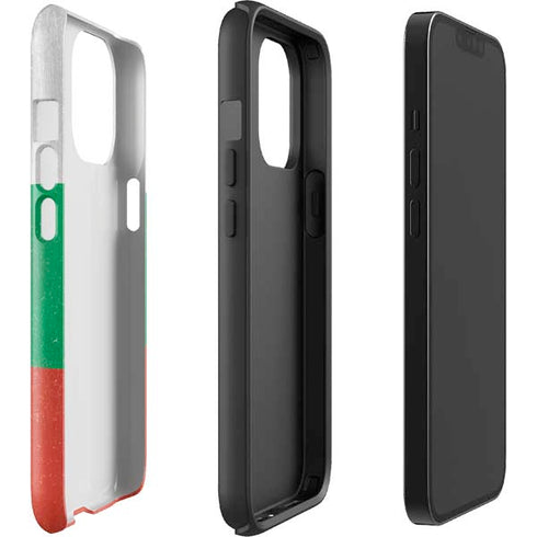 Bulgarian Flag Distressed iPhone 14 Pro Max Impact Case
