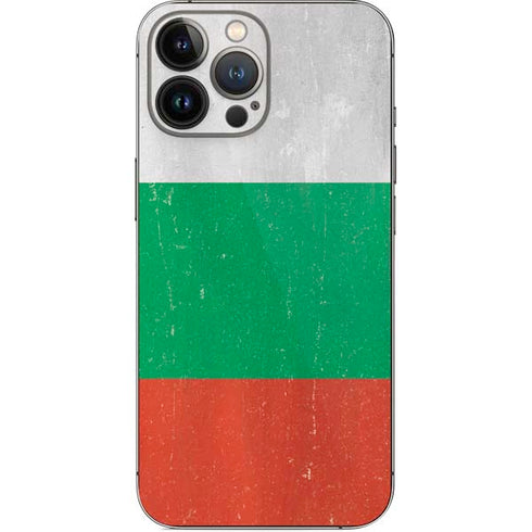 Bulgarian Flag Distressed iPhone 14 Pro Max Skin