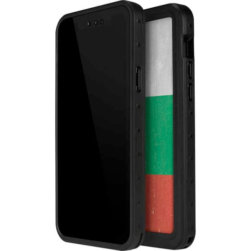 Bulgarian Flag Distressed iPhone 14 Pro Waterproof Case