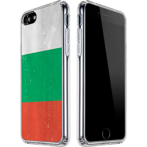 Bulgarian Flag Distressed iPhone SE (2nd & 3rd Gen) Clear Case