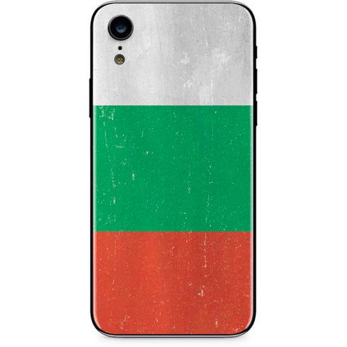 Bulgarian Flag Distressed iPhone XR Skin