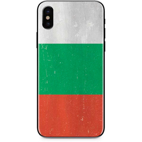 Bulgarian Flag Distressed iPhone XS Max Skin