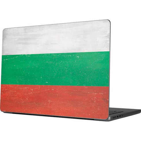 Bulgarian Flag Distressed MacBook Pro 14in (2021-24) Skin