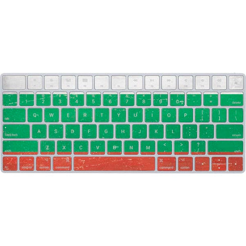Bulgarian Flag Distressed Magic Keyboard Skin