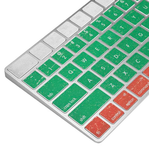 Bulgarian Flag Distressed Magic Keyboard Skin