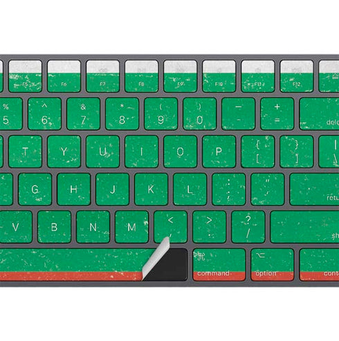 Bulgarian Flag Distressed Magic Keyboard with Numeric Keypad Skin