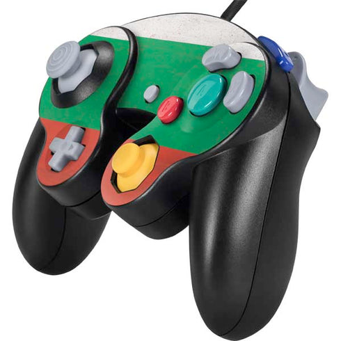 Bulgarian Flag Distressed Nintendo GameCube Controller Skin