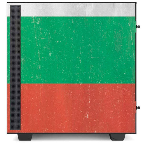 Bulgarian Flag Distressed NZXT H510 Compact ATX Mid-Tower Case Skin