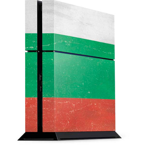 Bulgarian Flag Distressed PS4 Console Skin