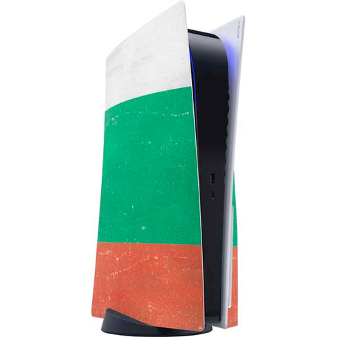 Bulgarian Flag Distressed PS5 Console Skin