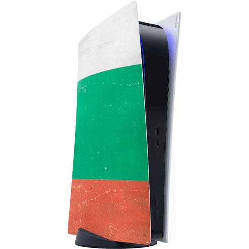 Bulgarian Flag Distressed PS5 Digital Edition Console Skin