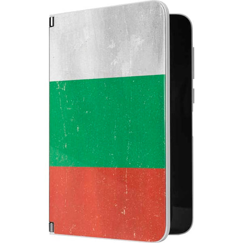 Bulgarian Flag Distressed Surface Duo Skin