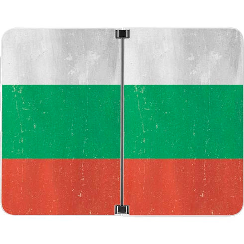Bulgarian Flag Distressed Surface Duo Skin