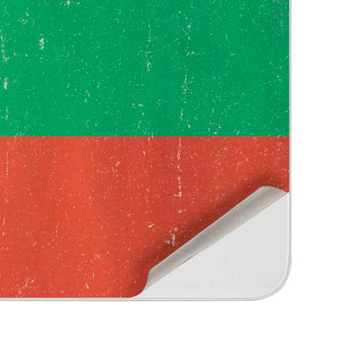 Bulgarian Flag Distressed Surface Duo Skin