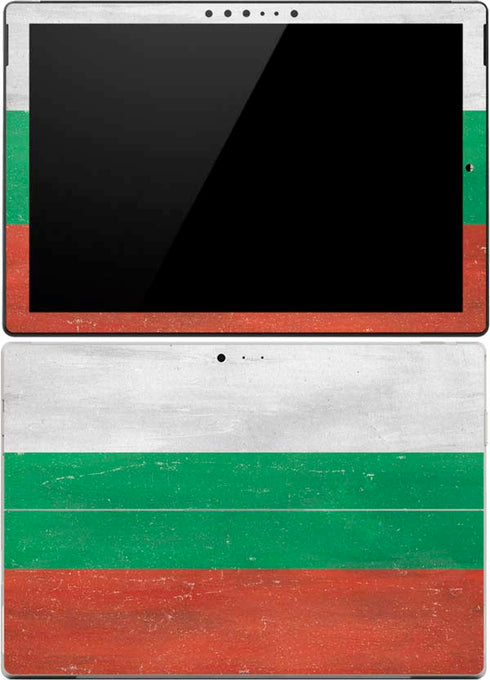 Bulgarian Flag Distressed Surface Pro 4 Skin