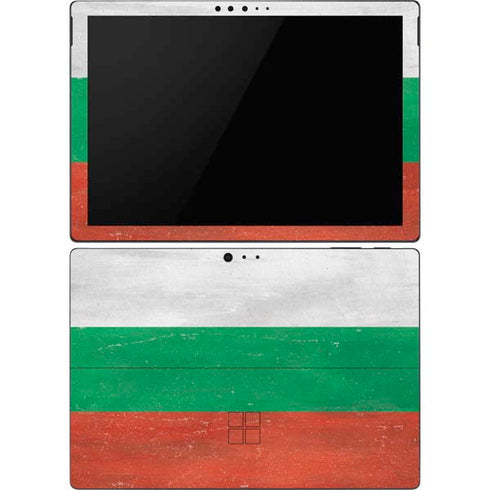 Bulgarian Flag Distressed Surface Pro 6 Skin
