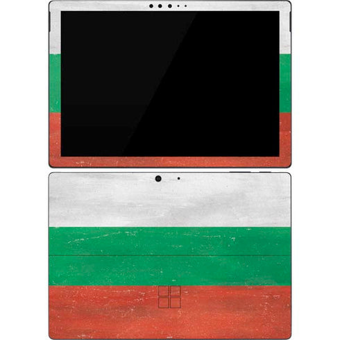 Bulgarian Flag Distressed Surface Pro 7 Skin