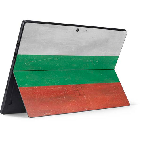 Bulgarian Flag Distressed Surface Pro 7 Skin