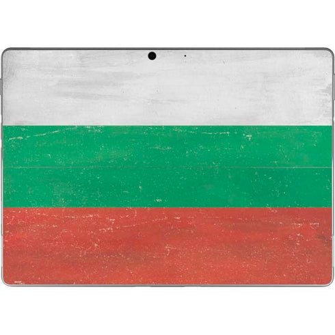 Bulgarian Flag Distressed Surface Pro 8 Skin