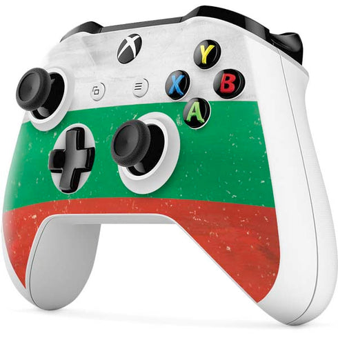 Bulgarian Flag Distressed Xbox One S Controller Skin