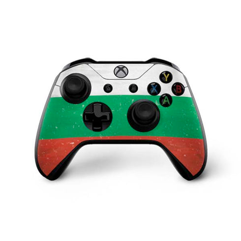 Bulgarian Flag Distressed Xbox One X Controller Skin