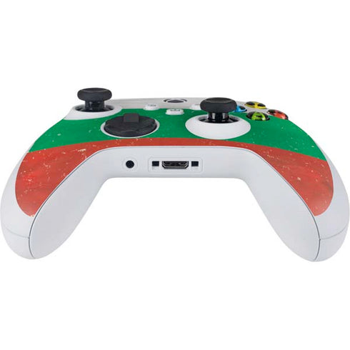 Bulgarian Flag Distressed Xbox Series S Controller Skin