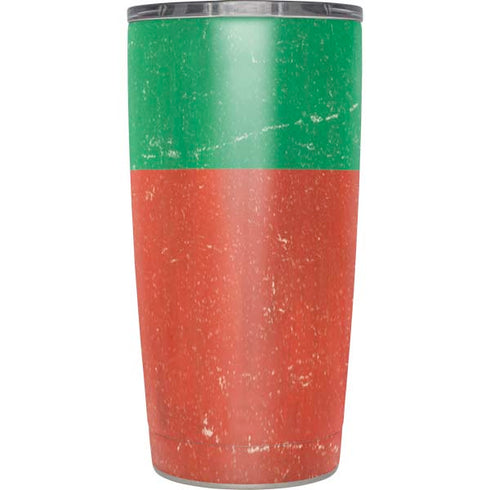 Bulgarian Flag Distressed Yeti 20oz Tumbler Skin